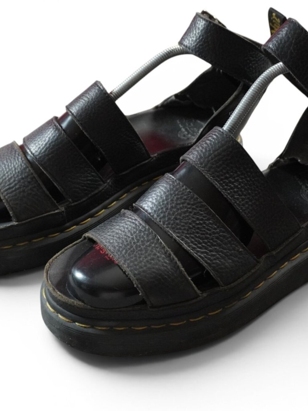 Dr. Martens Clarissa II Quad Sandals Womens Size 10 Black Leather Gladiator
